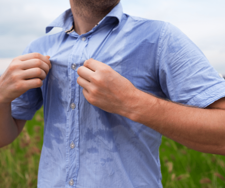 Managing hyperhidrosis